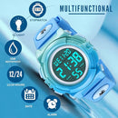Kids Watch,Boys Watch for 3-15 Year Old Boys,Digital Sport Outdoor Multifunctional Chronograph LED 50 M Waterproof Alarm Calendar Analog Watch for Children with Silicone Band,Kids Gift by TinyTreasures Baby Boutique