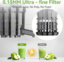 Cold Press Juicer - 5.3" Large Feed Chute Juicer Machines for Whole Vegetables & Fruits, 99% High Juice Yield, Quiet & Easy to Clean Slow Masticating Juicer, BPA-Free, Preserves More Nutrients (Black) by CozyNest Decor