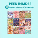 12 Months Sticker + Coloring Book (500+ Calendar Stickers for Kids & 12 Coloring Pages) Side by Side Activity Book, Fun Sticker Books, Boys & Girls Ages 2-4, 4-8, 8-10 by TinyTreasures Baby Boutique