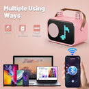 Karaoke Machine for Kids Adults, Portable Bluetooth Karaoke Speaker with 2 Wireless Microphones, Pixel Display Light, Birthday Gifts Toys for Girls & Boys Ages 3, 4, 5, 6, 7, 8, 9,10,11,12+ Years by TinyTreasures Baby Boutique