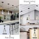 Modern Raindrop Pendant Lights Set of 3, Pendant Lights Kitchen Island 3 Pack, Matte Black Pendant Lights for Bedroom Bathroom, Chandelier for Living Room Hallway, Bulb Included by CozyNest Decor