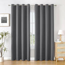 ChrisDowa Blackout Curtains 84 inches Long for Bedroom - 2 Panels Set Grommet Thermal Insulated Room Darkening Curtains for Living Room (Grey, 52 x 84 Inch) by CozyNest Decor
