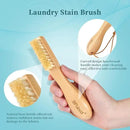 BFWood 2PCS Laundry Stain Brush - Natural Soft Boar Bristles, Removes Tough Stains from Delicate Fabrics Like Knits, Cotton, and Linens, Gentle on Fabrics, No Damage by CozyNest Decor