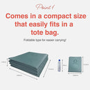 Folding Yoga Travel Pilates Mat Foldable Easy to Carry to Class Beach Park Tear resistant Travel Picnics 4mm Thick 9 Colors by TinyTreasures Baby Boutique