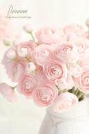 Floroom Ranunculus Artificial Flowers 18 Pcs Blush Faux Silk Mini Ranunculus Bulk Fake Wedding Filler Flowers for DIY Pink Bouquets, Centerpieces, Bridal Shower Decorations & Arrangements by CozyNest Decor
