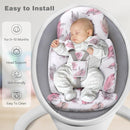 Upgraded Infant Car Seat Insert, 2-in-1 Reversible Baby Car Seat Head Support with 3 Strap Covers, All Seasons Newborn Car Seat Insert and Baby Carseat Cushion for Stroller, Swing, Rocker, Bassinets by TinyTreasures Baby Boutique