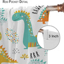 Dinosaur Curtains for Kids Boys Girls Home Decor Childish Cute Dino Animals Print Pattern Rod Pocket Blackout Window Drapes for Nursery Baby Bedroom Playroom W36xL63in 2 Panels by TinyTreasures Baby Boutique