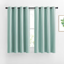 NICETOWN Aqua Blue Room Darkening Curtain Panels - Window Treatment Thermal Insulated Grommet Room Darkening Curtains/Drapes for Bedroom (2 Panels, 52 by 54, Aqua) by TinyTreasures Baby Boutique