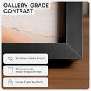Homeforia 27x40 inch Poster Frame Black, High End Metal 27 x 40 Large Movie Picture Frames with Mat 24 by 36 in Photo, 27x40 Thin Frame Matted to 24x36, 40x27 Frame, Tempered Glass, Wall Kit, Set of 1 by CozyNest Decor