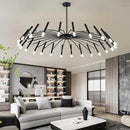 Black Modern Chandelier Large Chandelier Lighting Adjustable Ceiling Pendant Light 24-Light Pendant Light Fixtures for Living Room Dining Room by CozyNest Decor