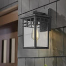 Outdoor Light Fixture Wall Mount, Modern Exterior Lights Fixture Wall Sconces with Seeded Glass for Front Porch, Farmhouse Waterproof Black Carriage Lantern Lamp Outside for Home, Garage, 2 Pack by GreenHaven Gardens