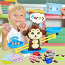 BAKAM Monkey Balance Scale Toy, Number Counting Blocks Games, Montessori Math Games for Kids 5-7, Preschool Kindergarten Learning Activities, STEM Educational Toys for 3+ Year Old by TinyTreasures Baby Boutique
