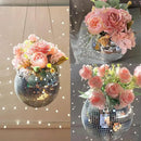 6inch Disco Ball Hanging Plant Pots,Plant Disco Ball Silver Mirror Disco Planter with Chain Hook for Indoor Outdoor Decor and Wooden Stand for Desk,Self Watering Insert Pots, Boho Disco Ball Planter by GreenHaven Gardens