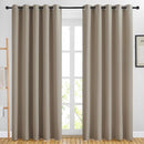 NICETOWN Room Darkening Taupe Curtains & Drapes for Living Room - Thermal Insulated Solid Grommet Sound Reducing Room Divider Privacy Window Treatments for Bedroom, 2 Panels, W66 x L84 by TinyTreasures Baby Boutique