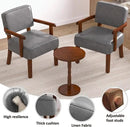 Accent Chair, PU Leather Oversized Living Room Chairs with Soft Seat and Armrests, Armchair for Bedroom, Dinning, Reading and Waiting Rooms (Leather Gray) by CozyNest Decor