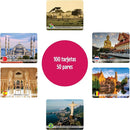 Menique Explore The World Memory Matching Game – Spanish Edition – 100 Cards (50 Pairs) with Iconic Landmarks, Country & Flag – Educational Geography Game in Spanish. by TinyTreasures Baby Boutique