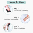 Baby Hand and Footprint Kit by Forever Fun Times | Get Hundreds of Detailed Prints with One Baby Safe Ink Pad | Easy to Clean, and Works with Any Paper or Card | Clean and Safe (Blue, Small) by TinyTreasures Baby Boutique