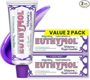 Euthymol Purple Whitening Toothpaste – for Yellow & Sensitive Teeth | Violet Tone-Up Formula, Instantly Brightens, 24H Stain Defense, Long-Lasting Fresh Breath (Pack of 2) by CozyNest Decor
