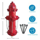 Fire Hydrant for Dogs to Pee On: Dog Fire Hydrant Pee Post Outdoor - 13" Training Post Statue for Yard Garden (Red) by GreenHaven Gardens