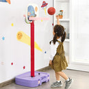 Costzon Kids Basketball Hoop, 2 in 1 Toddler Basketball Hoop Toy Set with Ring Toss & Storage Box for Boys Girls Baby, Portable Basketball Hoop Stand with Adjustable Height for Indoor Outdoor by TinyTreasures Baby Boutique