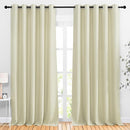 NICETOWN Room Darkening Beige Curtains 102 inches Long 2 Panels, Grommet Thermal Curtains Light & Sound Reducing Window Treatments for Living Room/Bedroom, W66 x L102 by TinyTreasures Baby Boutique