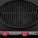 Nexgrill 22" Charcoal Grill with Table Cart and Side Table, 358 SQ In Grate, Adjustable Air Vents, Integrated Temperature Gauge, Mobile Cart Barbecue Grill for Camping, Picnics, and More - 810-0026HC by GreenHaven Gardens