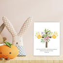 SHLINCO Handprint Keepsake DIY Kit, Baby's First Holiday Keepsake, Bible Verse, Family Footprint Art for Kids, 7.8x9.8 Inch Canvas, Suitable for Desktop Wall Ornaments by TinyTreasures Baby Boutique