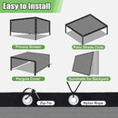 Outdoor 90% Sun Shade Cloth with Grommets, 17 X 22 FT Pergola Shade Cover for Garden Patio Carport Kennel Swimming Pool, Light Grey (We Make Custom Size) by GreenHaven Gardens