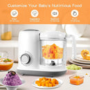 Baby Food Maker, 4 in 1 Baby Food Processor and Steamer, Puree Blender, Multifunctional Baby Puree Maker, Dishwasher Safe (White) by TinyTreasures Baby Boutique