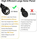 Solar Outdoor Lights, 6 Pack Firefly Solar Garden Lights for Outside, Garden Decorations by GreenHaven Gardens