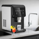 Nugget Ice Maker Countertop, 50LBS/Day with 5LBS Storage Bin, Water Dispenser Countertop Ice Maker Machine Stainless Steel, Soft Chewable Pellet Ice Machine for Home Bar Kitchen Office, Self-Cleaning by CozyNest Decor