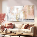 SOUGUAN Canvas wall Art Gold Wall Decor Bedroom Pink Pictures Wall Decoration Artwork Abstract Wall Art large Modern Painting Pictures for Living Room Home Kitchen Office (30x60, Pink) by CozyNest Decor