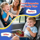 Magnetic Tiles Travel Toys with Storage Case, Portable STEM Building Blocks for 3-8 Year Olds, Toddler Airplane Activities & On-The-Go Birthday Gift for Boys & Girls by TinyTreasures Baby Boutique
