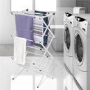 BLACK+DECKER 3 Tier Expandable Collapsing Foldable Laundry Rack for Air Drying Clothing, Space Saving Heavy Duty Lightweight Metal Drying Rack(White) by CozyNest Decor