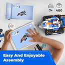 STEM Robot Toy 6-in-1 Robot Building Kit for Boys Age 8-12, APP Remote Control STEM Coding Toys, Educational Robotics Gifts for Boys Girls Kids Ages 7 8 9 10 11 12 (480 Pieces) by TinyTreasures Baby Boutique