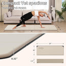 Foldable Yoga Mat Extra Thick 0.32 Inches Eco-Friendly POE Material, Non-Slip Design Fitness Mats, Multi-Purpose Workout Mats For Studio or Home Use (70 x 24 x 0.32 inches） by TinyTreasures Baby Boutique