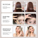 Curl Defining Brush, Curly Hair Brush, Slick Back Hair Brush, For Combing and Shaping Curls in All Hairstyles to Reduce Pulling (Beige) by TinyTreasures Baby Boutique