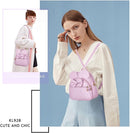 KL928 Girls Bowknot Polka Dot Cute Mini Backpack Small Daypacks Convertible Shoulder Bag Purse for Women
