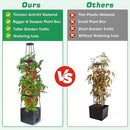 2Pack Raised Garden Bed Planter Box with Trellis, 57" Self-Watering Tomato Cage Planters for Climbing Plants Vegetable Vine Flowers Outdoor & Indoor (57x9.8x9.8IN) by GreenHaven Gardens