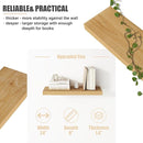 Floating Shelves for Wall, USA-Sourced Brich Wood 24 Inch Wall Shelves Set of 2, Natural Wooden Mounted Picture Ledge Shelf, Nursery Book Storage Shelf Kids Bookshelf Display, Shelf for Bathroom by TinyTreasures Baby Boutique