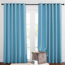 NICETOWN Blackout Curtains and Drapes - Energy Saving Thermal Insulated Solid Grommet Blackout Draperies for Sliding Glass Door/Patio (1 Pair, W80 x L84, Teal Blue) by TinyTreasures Baby Boutique