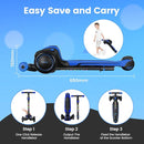 TONBUX Kids Scooter for Age 3-12, Toddler Scooter with 4 Adjustable Heights, Light Up 3-Wheels Scooter, Shock Absorption Design, Lean to Steer, Balance Training Scooter for Kids by TinyTreasures Baby Boutique