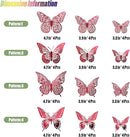 SAOROPEB 3D Butterfly Wall Decor - 48 Pcs, 4 Styles, 3 Sizes - Removable Stickers (Blood Red) for Birthday & Party Celebrations by CozyNest Decor