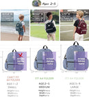 Toddler Backpack for Boys 2-5: Preschool Kindergarten Backpack - 13" Daycare Backpack Fit A4 Folder by TinyTreasures Baby Boutique