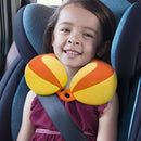 INFANZIA Kids Chin Supporting Travel Neck Pillow, Helps Support Head and Neck, Comfortably Designed for Head, Neck, and Chin Support - Gifts for Toddler/Child/Kids, Orange by TinyTreasures Baby Boutique
