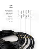 Bonsai Wire, 6 Sizes of 1mm, 1.5mm, 2mm, 2.5mm, 3mm, 4mm Black Aluminum Wire, Total 152 Feet Bonsai Tool Kit, 300 Grams Bonsai Tree Wire for Bonzai Trees Indoor by MoHern by GreenHaven Gardens