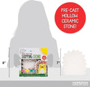 Creative Roots Mosaic Hedgehog Stepping Stone, Includes 7-Inch Ceramic Stone & 6 Vibrant Paints, DIY Garden Stepping Stone Kit for Kids Ages 6+ by TinyTreasures Baby Boutique