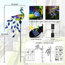 DREAMSOUL Solar Garden Lights Outdoor, Metal Peacock Decor Solar Lights Garden Stakes with Led String Lights, Waterproof Crackle Glass Ball Landscape Path Light for Lawn Patio by GreenHaven Gardens