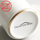 COLLECTIVE HOME - Monogram Ceramic Mugs, 15 oz Golden Initial Coffee Cups, Elegant Alphabet Tea Mugs, Elegant Personalized Mug with Gift Box, Luxurious Cups for Office and Home (g) by CozyNest Decor