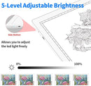 A4 Rechargeable Light Pad with Carry Bag, KOBAIBAN Wireless Magnetic Tracing Light Box, 5-Level Brightness LED Light Board, Cordless Battery Powered Light Drawing Table for DIY Diamond Painting(White) by TinyTreasures Baby Boutique